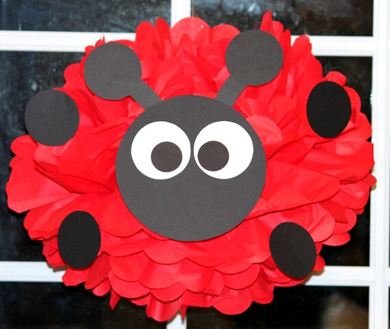 Ladybug Love Bug pom pom kit baby shower first birthday party decoration Il_570xn
