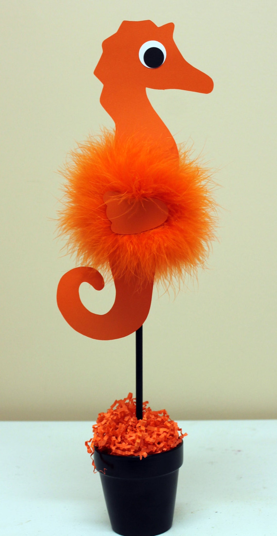 Seahorse Sea Horse Tissue Paper Pom Pom Kit Under the Sea Etsy Australia