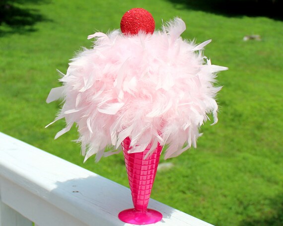 Large Ice Cream Centerpiece Ice cream sundae soda shop sweet treats sweet centerpiece table top decoration dessert candy Il_570xn