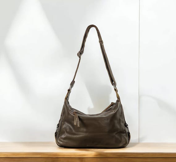 Y2K Washed PU Leather Crossbody Bag, Retro Shoulder Bag - Etsy