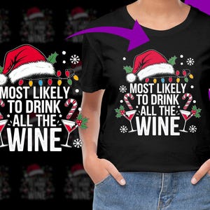 Molto probabilmente bevi tutto il vino Costume di Natale Xmas PNG, uso commerciale gratuito, download immediato