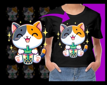 Cat Boba Tea Kawaii Bubble Tea PNG, Free Commercial use, Instant Download