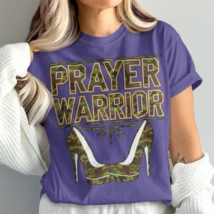 Chica cristiana guerrera de oración Fe religiosa PNG, uso comercial gratuito, descarga instantánea imagen 3