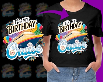 It's my Birthday Cruise Trip Party PNG, Free Commercial use, Instant Download