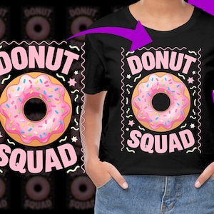 Donut Squad Birthday Party Girls Trip PNG, Free Commercial use, Instant Download