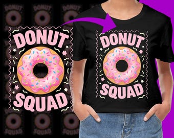 Donut Squad Birthday Party Girls Trip PNG, Free Commercial use, Instant Download