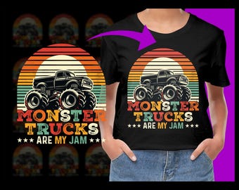 Monster Trucks are my Jam PNG, Free Commercial use, Instant Download