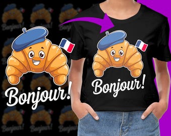 Bonjour French France PNG, Free Commercial use, Instant Download