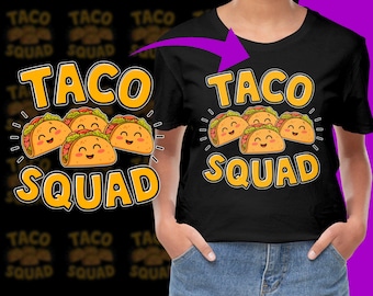 Taco Squad Mexicaans eten Cinco de Mayo PNG, gratis commercieel gebruik, Instant Download