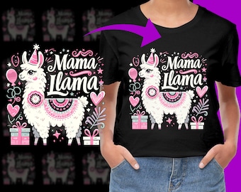 Mamma Lama Mamma Födelsedagsfest PNG, Gratis Kommersiellt Användning, Omedelbar Nedladdning