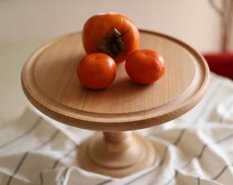 Alzata rustica per torte per matrimoni, compleanni, Natale, battesimi, vassoio in legno lavorato a mano, regalo per decorazioni da cucina per la mamma