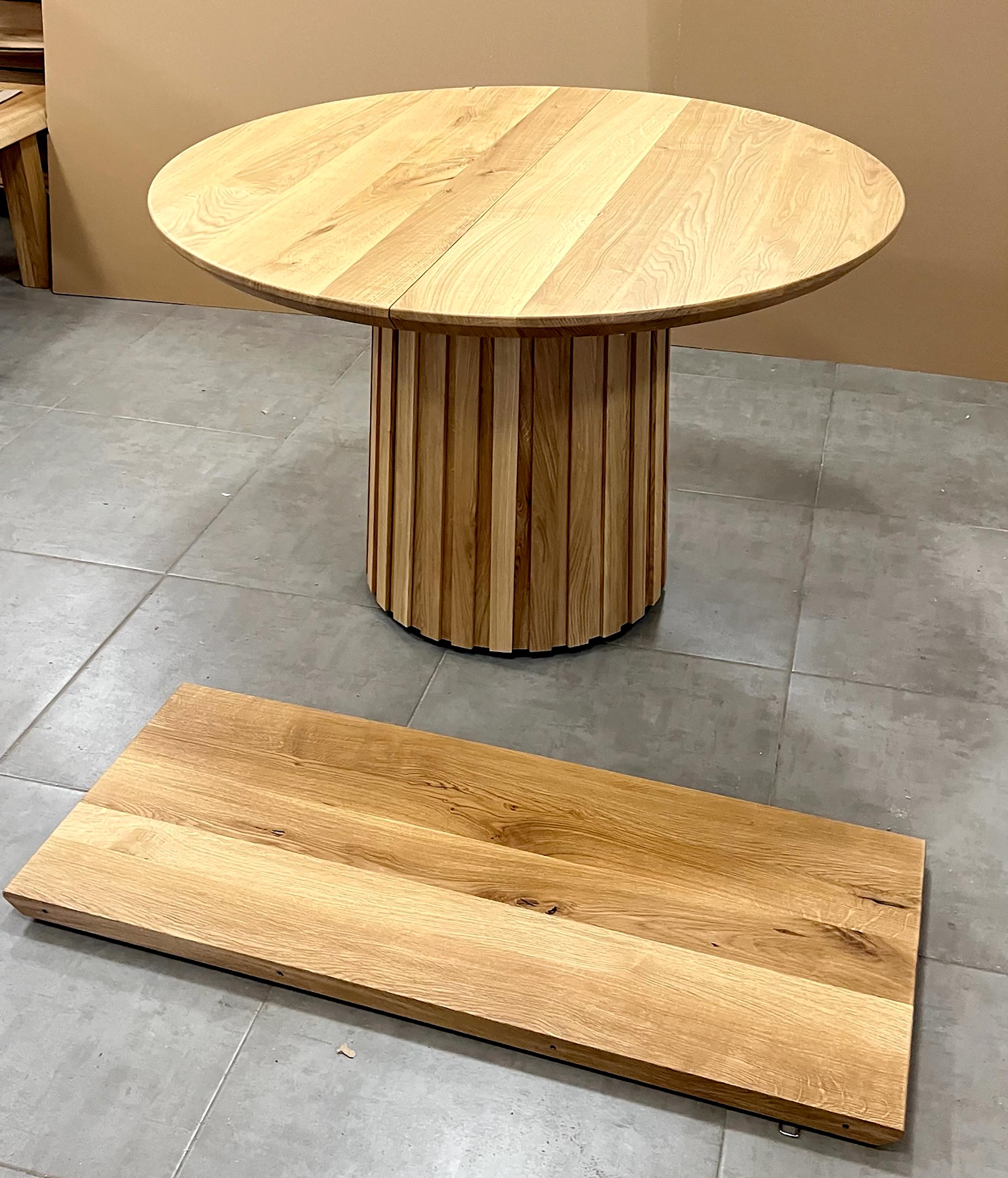 Round Folding Transformer Dining Table, Extending Wooden Large Oval ...
