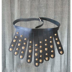 Handmade Leather Roman Apron Belt, Brass Cingulum, Cosplay Costume