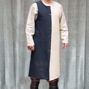 Medieval Cotton Tunic - Surcoat: Sleeve Less Medieval & Renfaire Costume