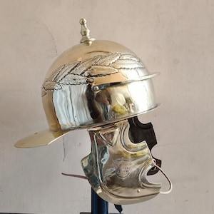 Messing Replik eines römischen Legionärs Helmes - Weisenau Guttman Style - Halloween Kostüm