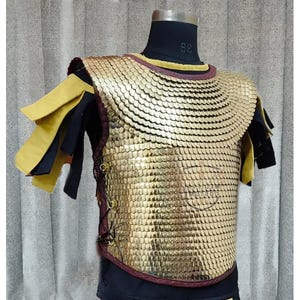 Brass Scale Lorica Squamata, Roman Empire Scale armor Father's day Gifts