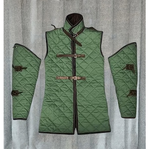 Medieval Gambeson Padded Clothing - Renfaire Costume historical & Larp Costume, MAS-0151 Father's day Gifts