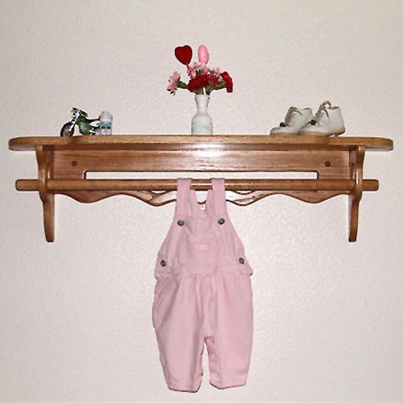 Golden Oak Quilt Rack Shelf / 1836 length Etsy