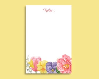 Watercolor Florals Notepad by Liz Hutnick