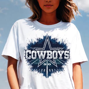 Cowboys DTF Transfer: Game Day Design (Heat Press, Quick Peel)
