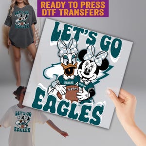 Let&#39;s Go Eagle DTF, Football Season DTF, Game Day Ready to Press, Championship Vibes DTF, Funny Sport Lover Print