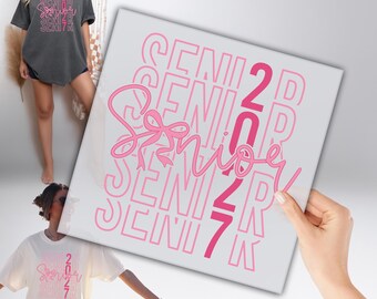 Senior 2027 DTF, Bow Senior 2027 DTF, Graduation 2027 DTF, High School Print