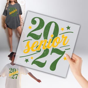 Impression à chaud pour les élèves de terminale de 2027, promotion 2027, élèves de terminale prêts à postuler, impression de fin d'études secondaires