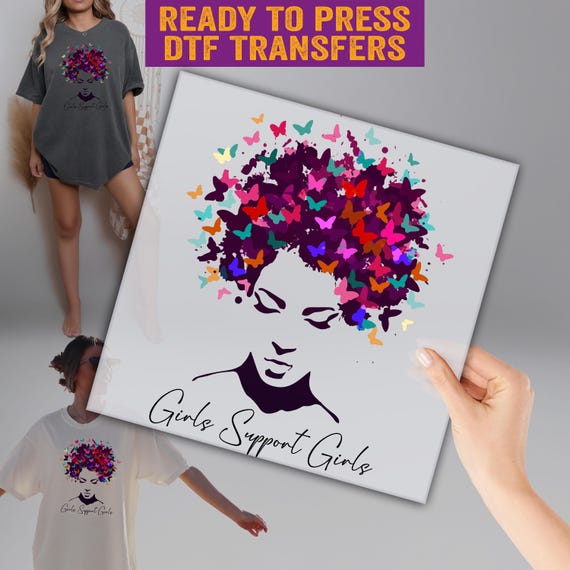Girls Support Girls DTF, 8 March Women Day DTF, International Women's Day Ready to Press, Celebrate Women Print, Womens Month Ready to Press