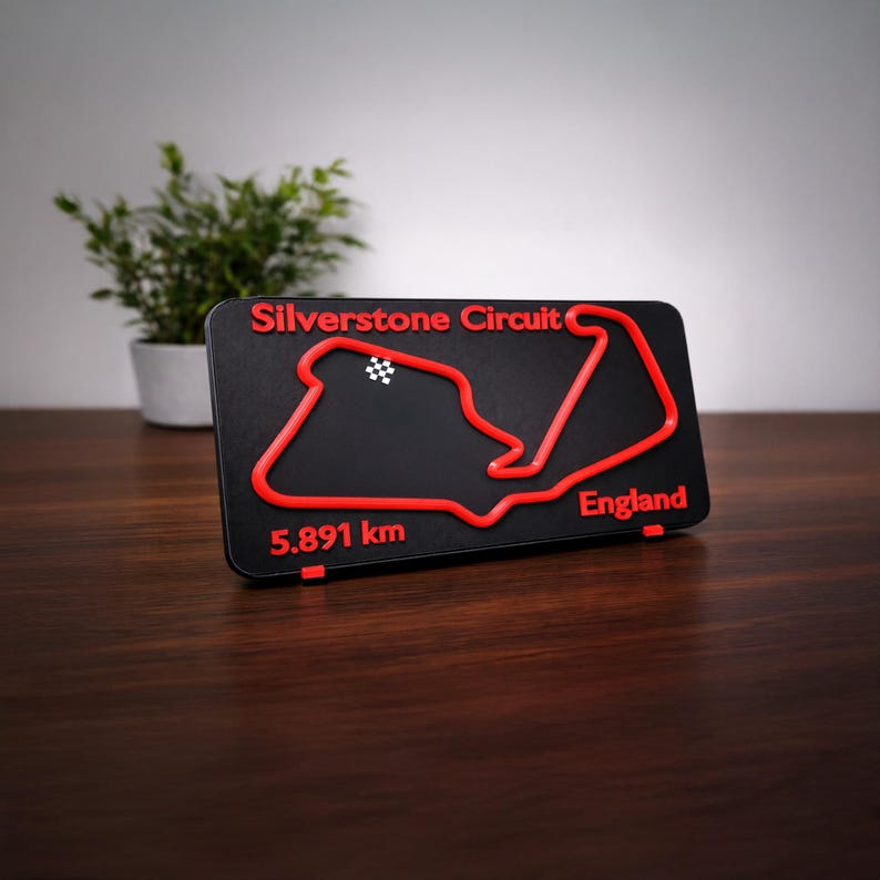 Wallet Silverstone Racing Formula 1 Silverstone Race Track 3D Wall Art | F1 Track Wall Art ...