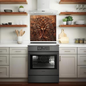 Salpicadero de vidrio templado Árbol de la Vida, para cocina, resistente al calor, fácil de limpiar. imagen 7