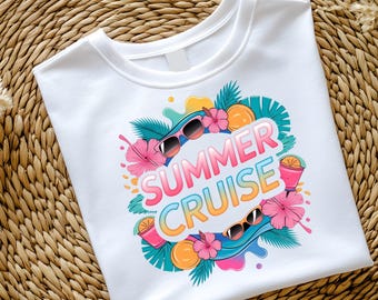 Design de sublimação para cruzeiro de verão, arquivo digital de viagem à praia, arte para camisetas de namoradas de verão, design estético de sublimação para camisetas PNG
