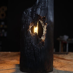 Natural wood lamp #Hephaestus