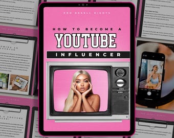 YouTube Influencer Guide: Content Strategy, Monetization (Master Resell Rights) (PDF Download)