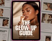 Glow Up Guide: Self-Care Workbook, Personal Growth (Printable PDF + Canva Template)