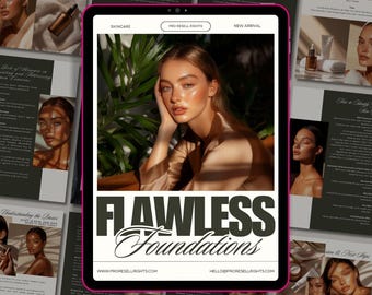 Flawless Foundation Skincare Guide: Makeup Base, Resell Rights (Digital Download)