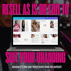 May include: A laptop screen displaying a digital product called "UGC Playbook: Beginner's Guide to UGC Pro Resell &...