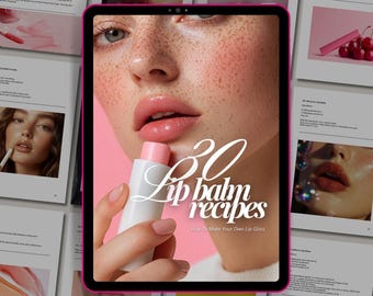 DIY Lip Balm & Gloss Recipes eBook: Natural Lip Care Guide (Resell Rights)