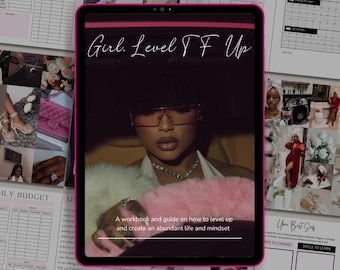 Girl Level TF Up eBook | Self Improvement & Confidence Workbook for Women | Mindset Reset Planner