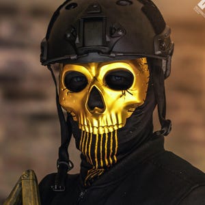 Blackcell Mask | Cosplay / Airsoft | Resin Hand-Painted | Custom Balaclava | Premium Qaulity | Authentic Ghost Inspired (Replica)