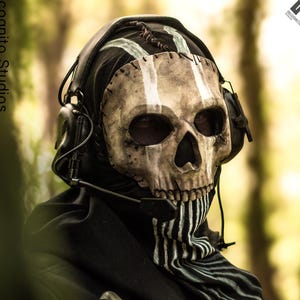 The Ultimate Nightwar | Cosplay / Airsoft | Resin Hand-Painted | Custom Balaclava | Ghost Inspired Mask