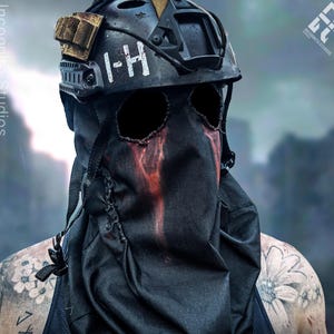 Scarred | Cosplay / Airsoft | Custom Balaclava | Original Design (König Mask + Helmet)