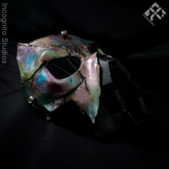 Iridescent Skull Gas Mask | Hand-finished Gothic Prop Replica