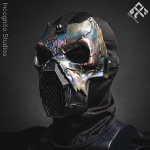 Metal Phantom Iridescent Gas Mask | Cosplay / Airsoft | Ghost Inspired Design
