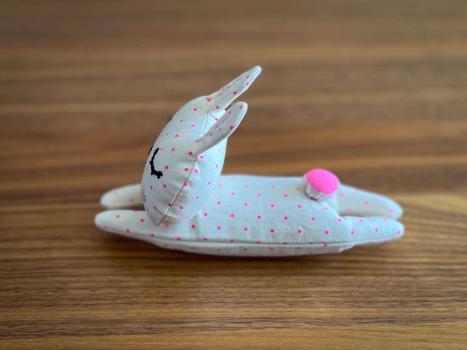 Tula Pink Bunny Rabbit Pincushion Walnut Shell Pin Cushion Sewing Gift ...