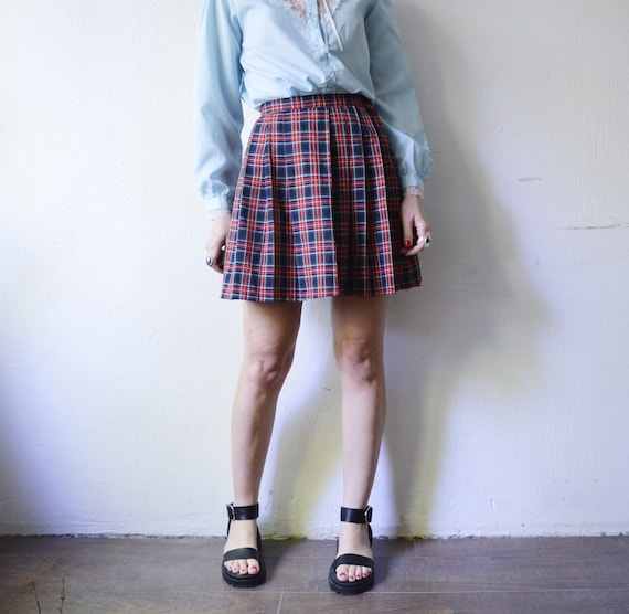Pleated mini skirt clearance 80s