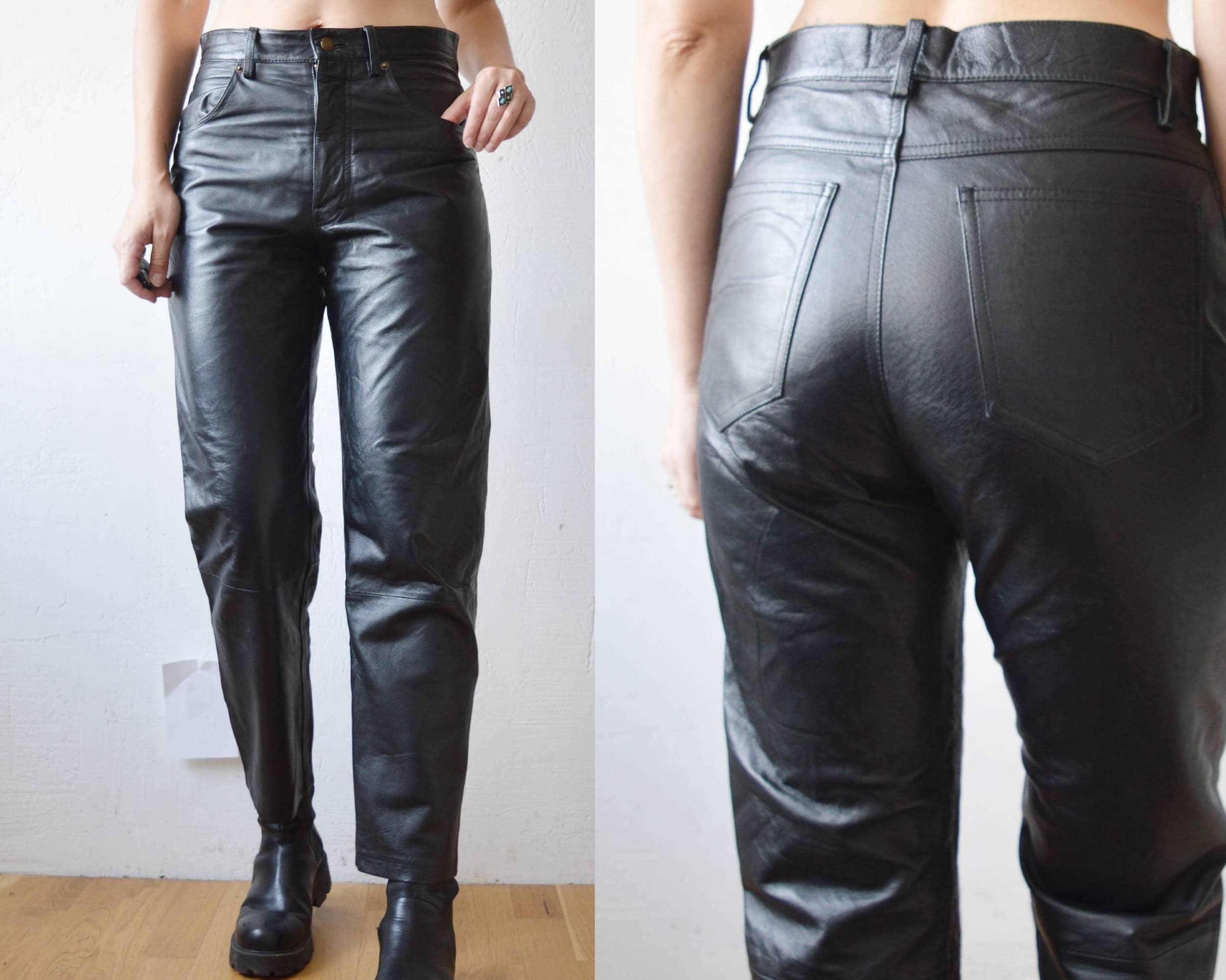 90s Leather Pants - Etsy 90s Leather Pants - Etsy