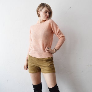 70s 80s peach pink Shetland wool blend sweater small image 3