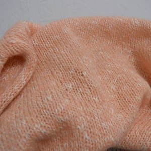 70s 80s peach pink Shetland wool blend sweater small image 8