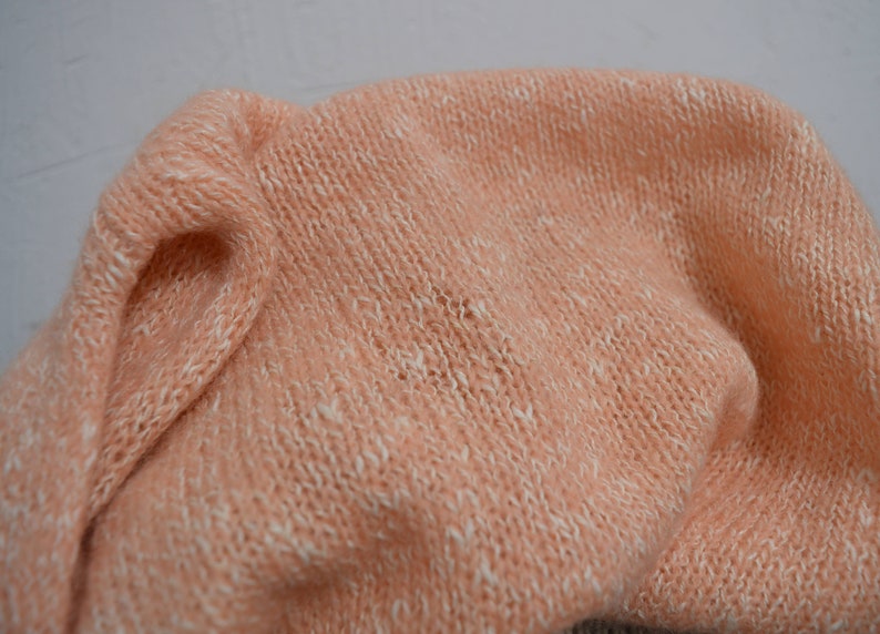 70s 80s peach pink Shetland wool blend sweater small image 8