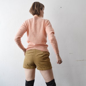 70s 80s peach pink Shetland wool blend sweater small image 7